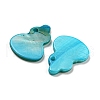 Dyed Natural Freshwater Shell Pendants BSHE-G034-11B-2