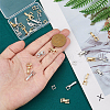 SUPERFINDINGS 20Pcs 2 Colors Eco-Friendly Brass Watch Band Clasps KK-FH0007-68-4