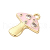 Brass Micro Pave Cubic Zirconia Pendants KK-F895-07G-3