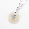 Brass Real Platinum Plated Cable Chains Pendant Necklaces NJEW-JN02259-04-2