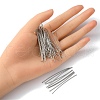 304 Stainless Steel Flat Head Pins STAS-YW0001-50-4