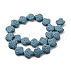 Dyed Natural Lava Rock Beads Strands G-A264-A04-01B-2