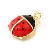 Brass Enamel Pendants KK-G529-01G-2