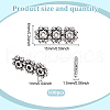 GOMAKERER 100Pcs Tibetan Style Alloy Spacer Bars TIBE-GO0001-08-2