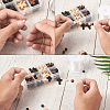 Wood Beads and Plating Acrylic Beads WOOD-TA0001-21-10