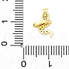 Brass Micro Pave Cubic Zirconia Charms KK-A240-17G-3