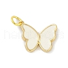 Brass Enamel Pendants KK-B114-16G-01-1