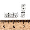 Eco-Friendly Brass Micro Pave Cubic Zirconia Rectangle Pendants ZIRC-M087-10P-NR-1-3