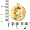 201 Stainless Steel Pendants STAS-D020-05G-3