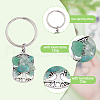 Tibetan Style Alloy Keychains KEYC-AB00067-4