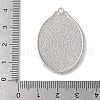 Brass Brass Pendant Cabochon Settings KK-V005-02P-02-3