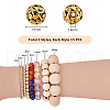   45Pcs 3 Styles Hollow Tibetan Style Alloy Beads FIND-PH0021-10-2