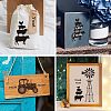 Self-Adhesive Silk Screen Printing Stencil DIY-WH0338-004-5