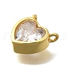 Brass Micro Pave Cubic Zirconia Pendants KK-D295-12G-2