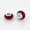 Faceted Glass European Beads GPDL-J026-26-1