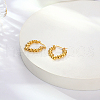 304 Stainless Steel Hoop Earrings PC3613-02-2