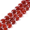 Natural Carnelian(Dyed & Heated) Beads Strands G-N342-19-2