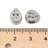 304 Stainless Steel European Bead Rhinestone Settings STAS-D307-01B-P-3