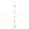 Quartz Crystal Big Pendant Decorations HJEW-PW0001-008A-1