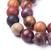 Natural Wood Beads Strands X-WOOD-F008-07-A-3