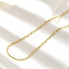 Brass Rope Chain Necklaces NJEW-A042-04G-1