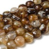Natural Banded Agate Beads Strands G-K351-A09-02-1