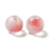 Frosted Glass Beads GLAA-P029-07A-4