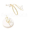 Round Alloy Cuff Bangles & Cuff Rings Sets FS-WG28087-01-5