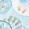 Beebeecraft 3Pairs Brass Leveback Earring EJEW-BBC0001-61E-4