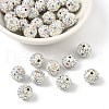 Polymer Clay Rhinestone Beads RB-N006-18-1