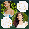 Unicraftale 20Pcs Rectangle Brass Stud Earring Findings KK-UN0002-25-6
