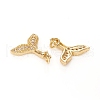 Brass Micro Pave Cubic Zirconia Charms ZIRC-G167-01G-3