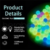 24Pcs 12 Colors Round Luminous Silicone Beads JX328A-01-6
