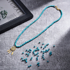ARRICRAFT 10 Strands Synthetic Turquoise Beads Strands G-AR0004-27-2