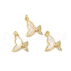 Brass Micro Pave Cubic Zirconia Pendants KK-U055-29G-1