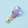 Glass Seed Beaded Pendants PALLOY-MZ00590-5