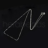 Anti-Tarnish Rhodium Plated 925 Sterling Silver Necklaces STER-M034-38A-5