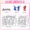 Carbon Steel Cutting Dies Stencils DIY-WH0309-1904-2