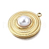 Plastic Pearl Pendants STAS-Q360-03D-G-2