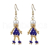 Glass Seed Beaded Dangle Earrings EJEW-MZ00366-2