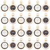 SUNNYCLUE 100Pcs 2 Colors Alloy Enamel Pendants ENAM-SC0005-44-1