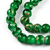Baking Painted Glass Beads Strands DGLA-N010-8mm-04-3