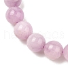 Natural Kunzite Stretch Beaded Bracelets BJEW-G630-A03-3