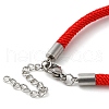 Milan Cord & 304 Stainless Steel Bracelets Making MAK-H004-02G-P02-3