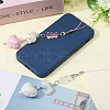 Globleland 4Pcs 2 Colors Alloy with Acrylic Keychain AJEW-GL0002-69-6