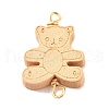 Spray Painted Wood Connector Charms PALLOY-JF01427-14-2