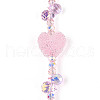 Electroplate Glass and Acrylic Rhinestone Beads Strands MAK-T011-07E-2