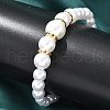 Round ABS Imitation Pearl Beads Bracelets for Women BJEW-B124-01G-2