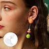 BENECREAT 20Pcs Sterling Silver Stud Earring Findings STER-BC0002-24C-6