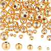 75Pcs 5 Styles Rack Plating Brass Spacer Beads KK-LP0001-07G-1